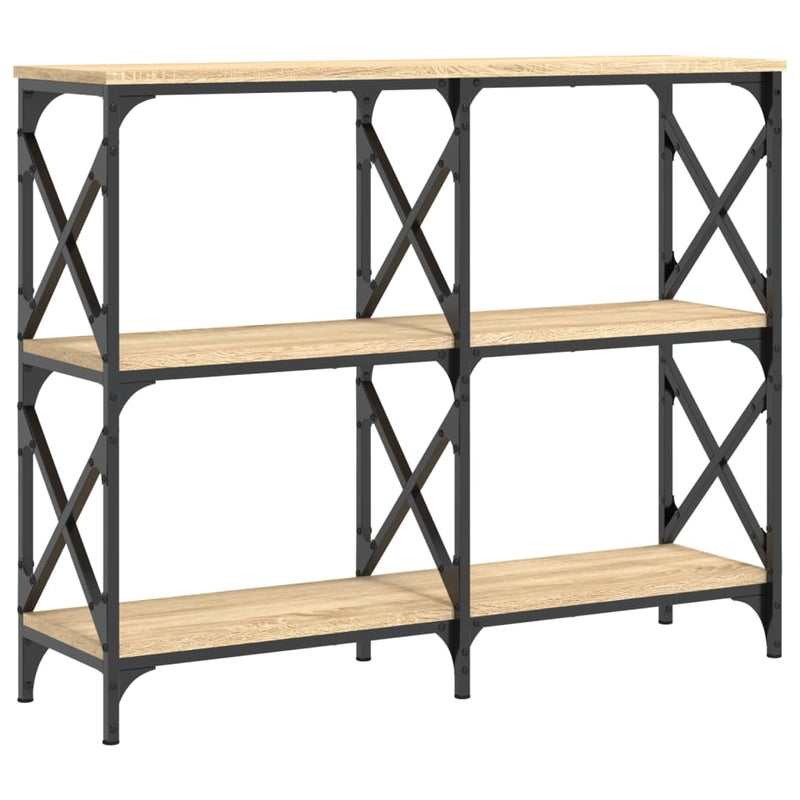 Wandtafel 100x28x80,5 cm bewerkt hout sonoma eikenkleurig MeubelReus