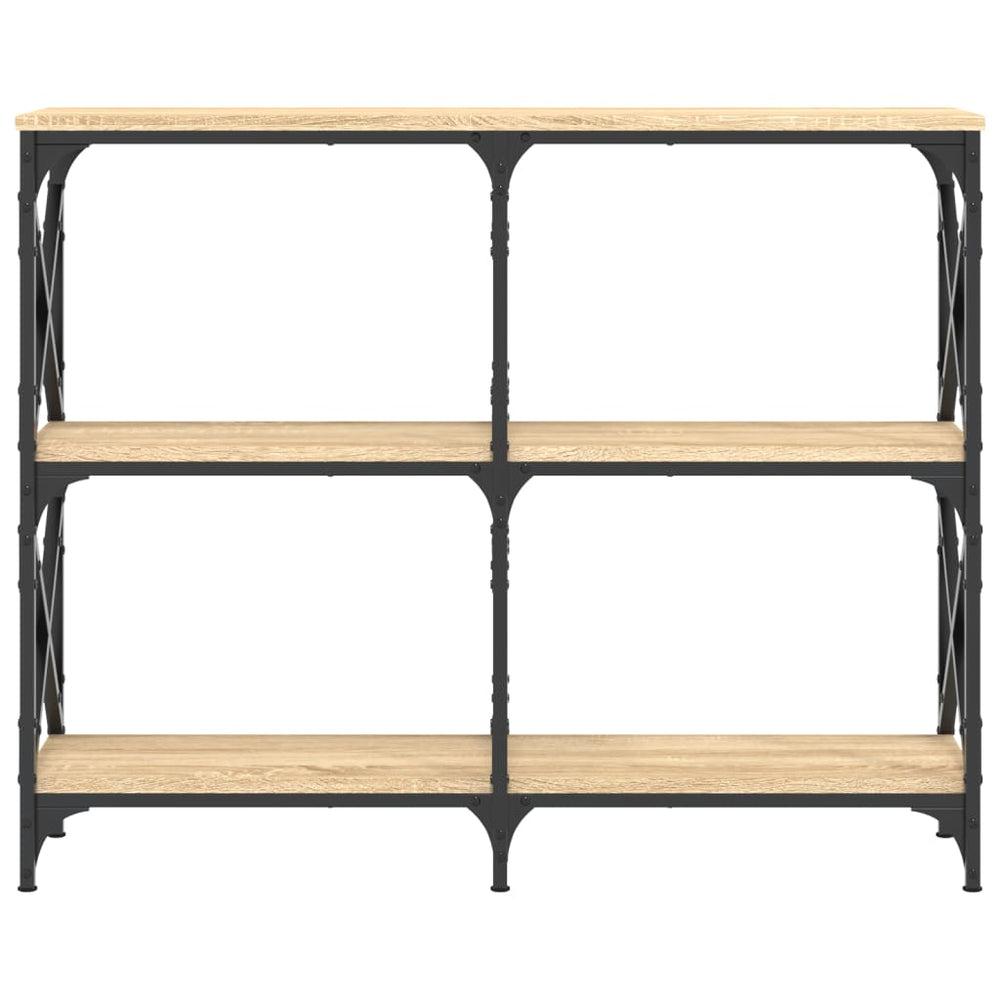 Wandtafel 100x28x80,5 cm bewerkt hout sonoma eikenkleurig MeubelReus