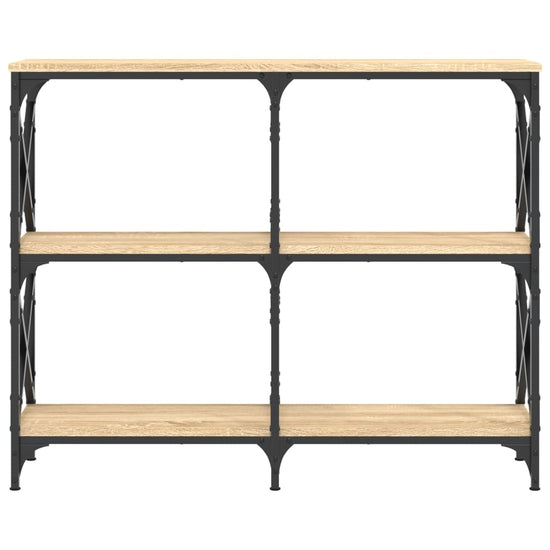 Wandtafel 100x28x80,5 cm bewerkt hout sonoma eikenkleurig MeubelReus