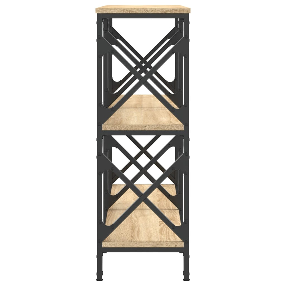 Wandtafel 100x28x80,5 cm bewerkt hout sonoma eikenkleurig MeubelReus