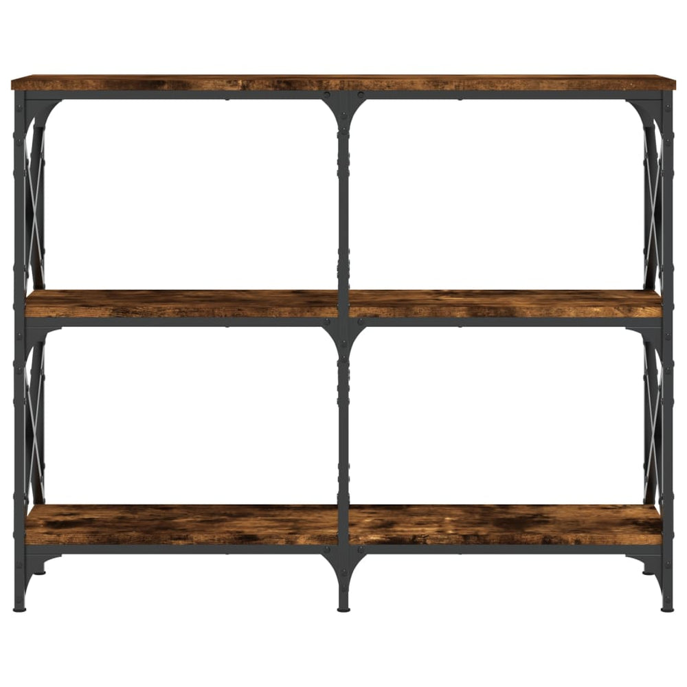 Wandtafel 100x28x80,5 cm bewerkt hout gerookt eikenkleurig MeubelReus