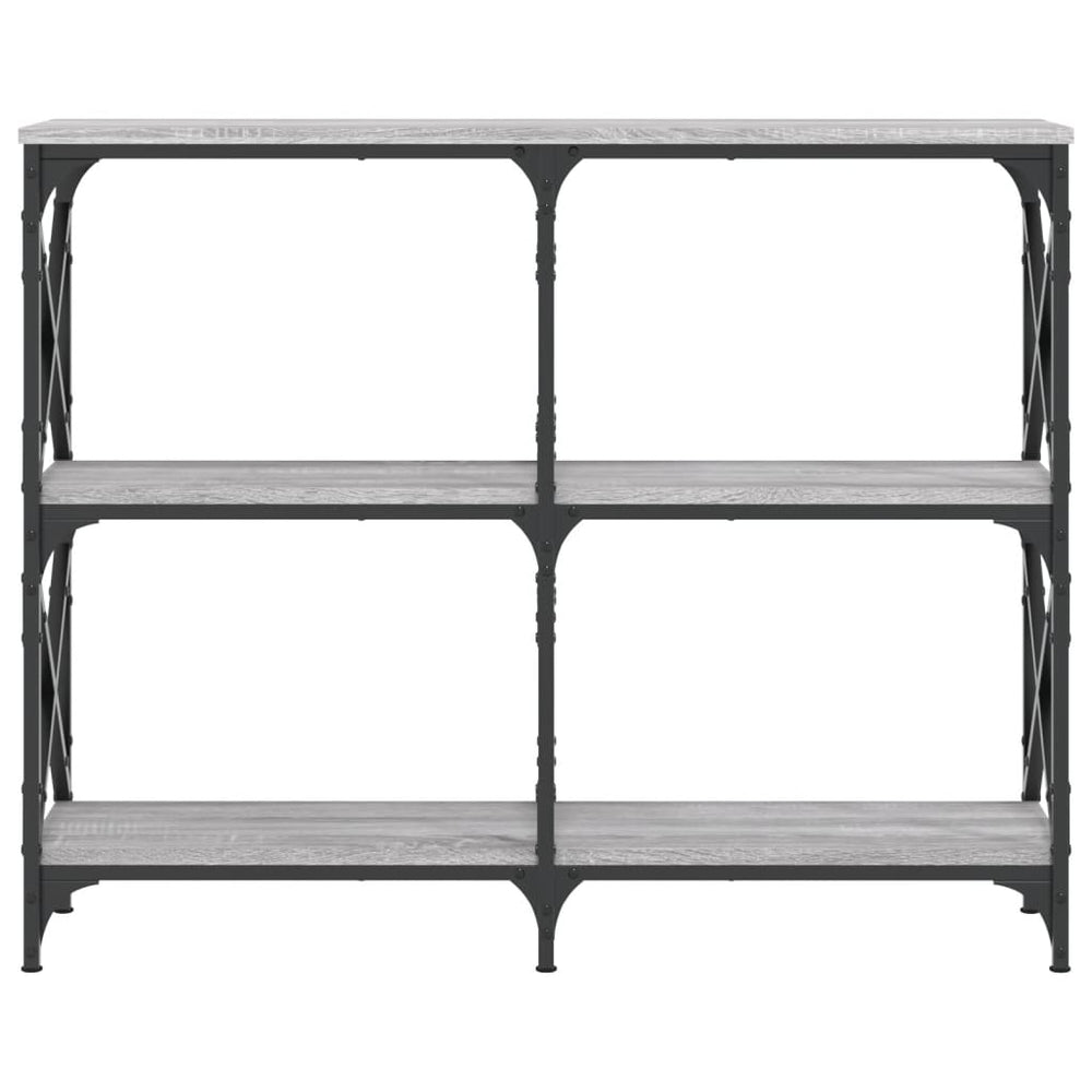 Wandtafel 100x28x80,5 cm bewerkt hout grijs sonoma eikenkleurig MeubelReus
