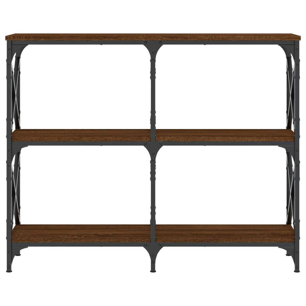 Wandtafel 100x28x80,5 cm bewerkt hout bruin eikenkleur MeubelReus