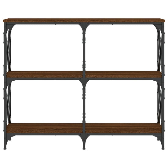 Wandtafel 100x28x80,5 cm bewerkt hout bruin eikenkleur MeubelReus