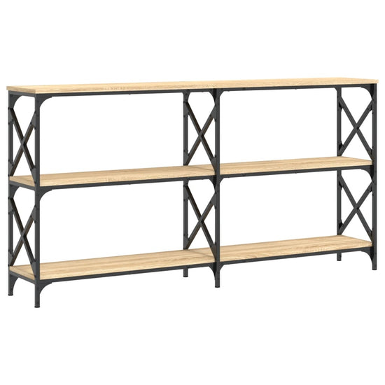 Wandtafel 156x28x80,5 cm bewerkt hout sonoma eikenkleurig MeubelReus