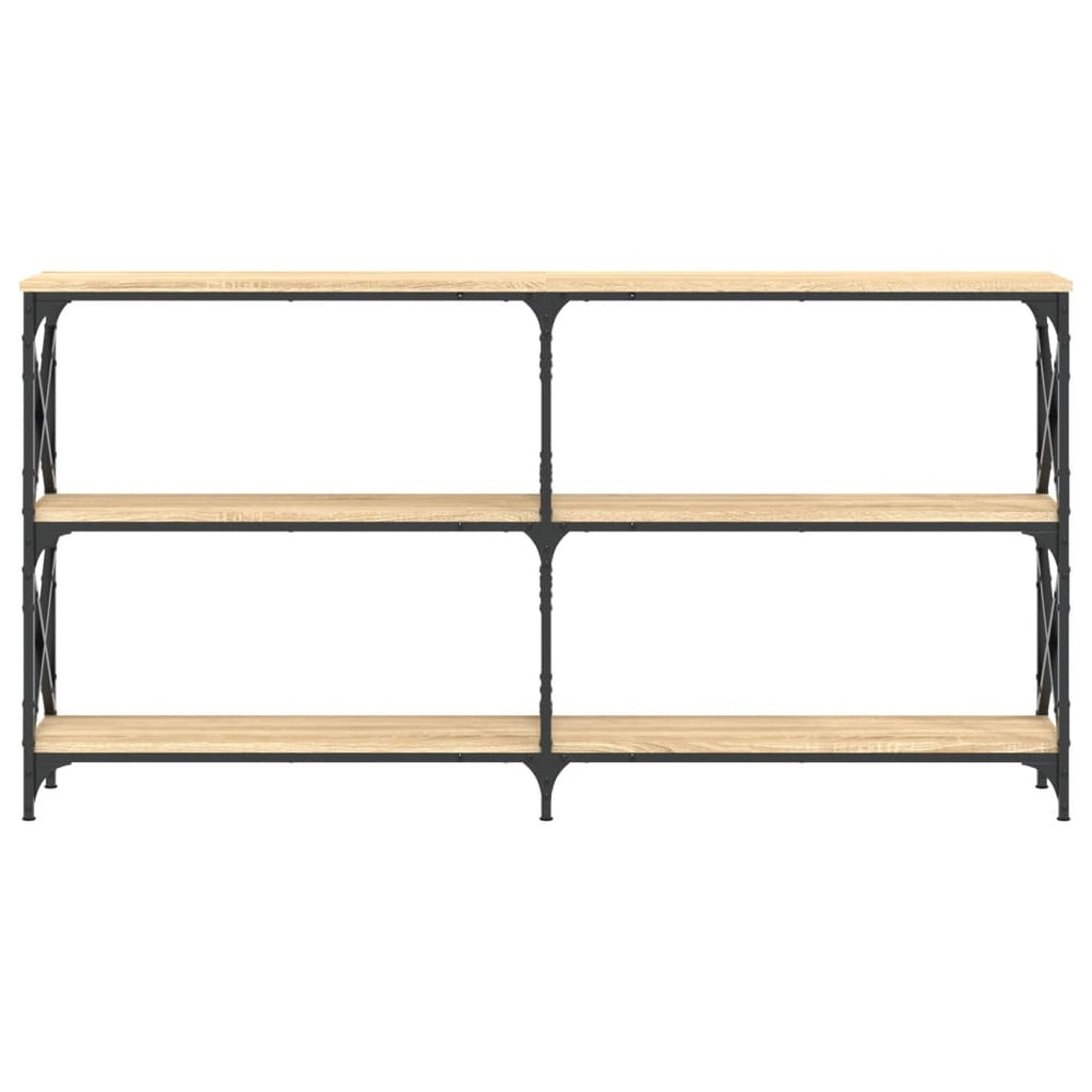 Wandtafel 156x28x80,5 cm bewerkt hout sonoma eikenkleurig MeubelReus