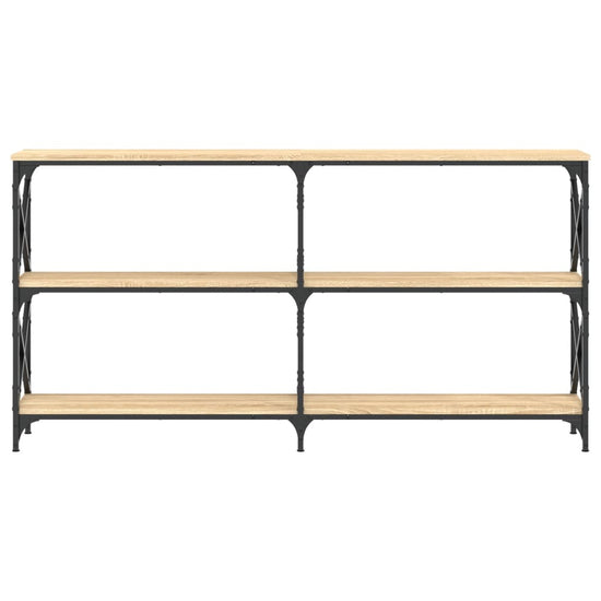 Wandtafel 156x28x80,5 cm bewerkt hout sonoma eikenkleurig MeubelReus