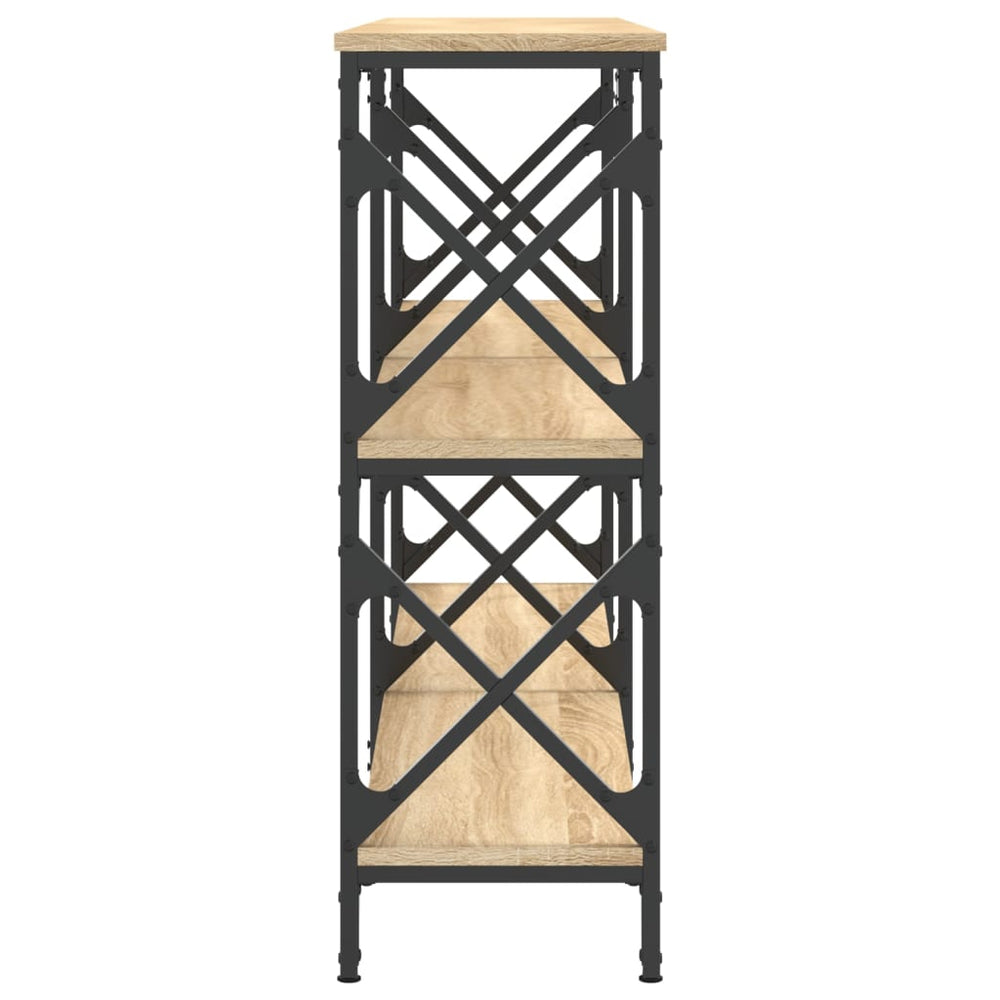 Wandtafel 156x28x80,5 cm bewerkt hout sonoma eikenkleurig MeubelReus