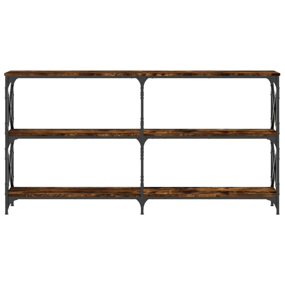 Wandtafel 156x28x80,5 cm bewerkt hout gerookt eikenkleurig MeubelReus
