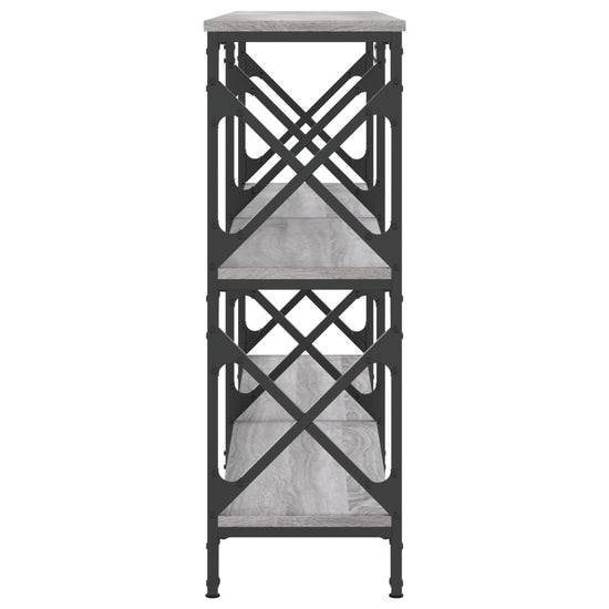 Wandtafel 156x28x80,5 cm bewerkt hout grijs sonoma eikenkleurig MeubelReus