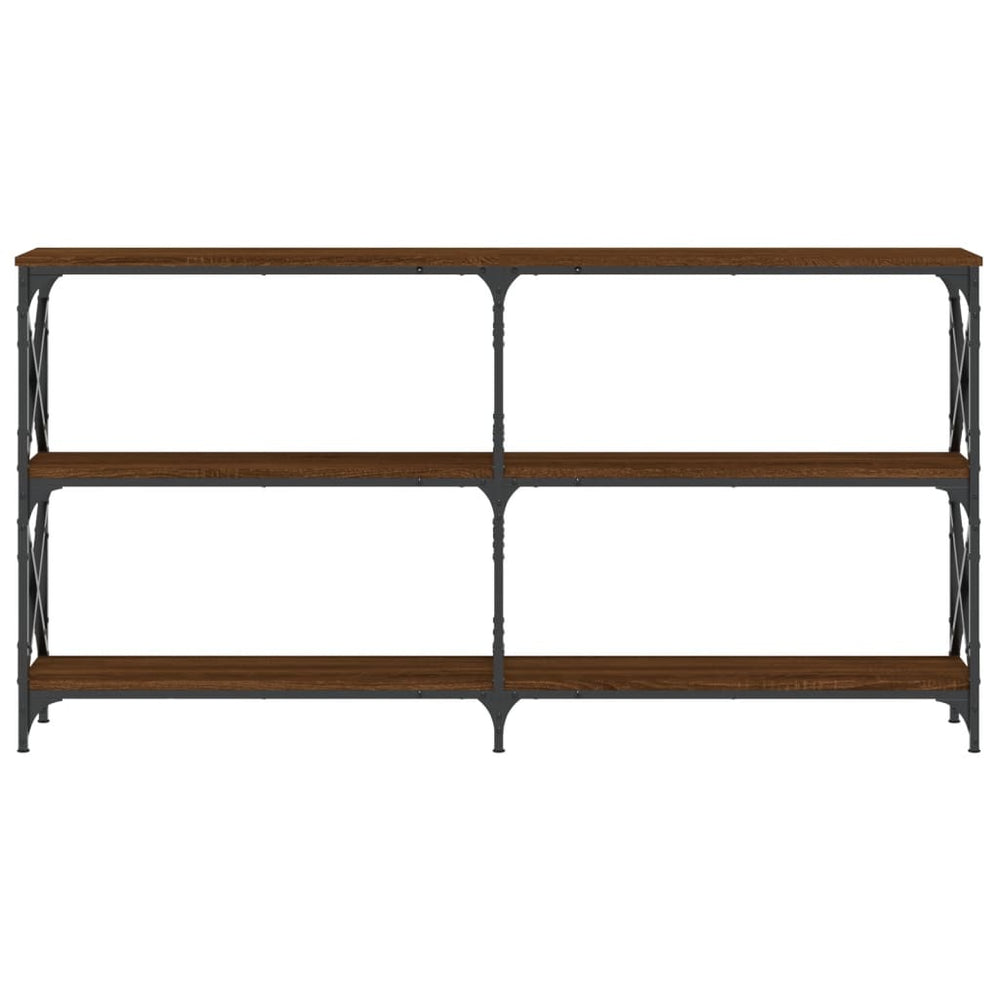 Wandtafel 156x28x80,5 cm bewerkt hout bruin eikenkleur MeubelReus