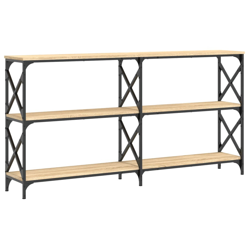 Wandtafel 200x28x80,5 cm bewerkt hout sonoma eikenkleurig MeubelReus