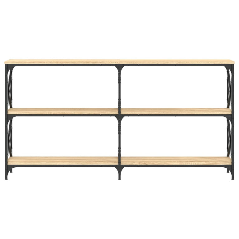 Wandtafel 200x28x80,5 cm bewerkt hout sonoma eikenkleurig MeubelReus
