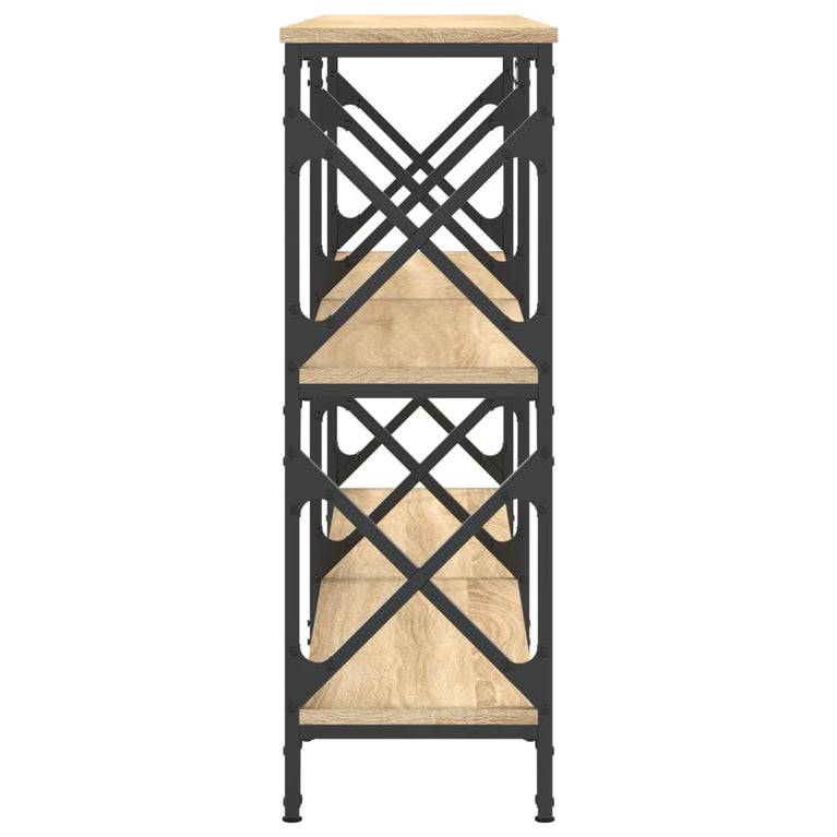 Wandtafel 200x28x80,5 cm bewerkt hout sonoma eikenkleurig MeubelReus