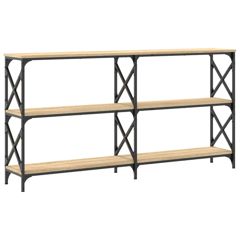 Wandtafel 200x28x80,5 cm bewerkt hout sonoma eikenkleurig MeubelReus