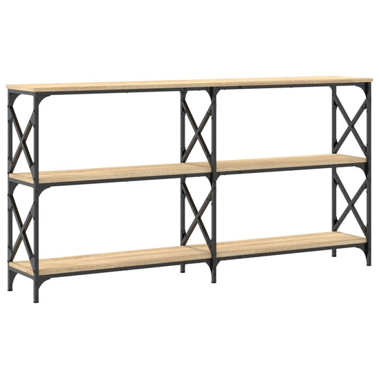 Wandtafel 200x28x80,5 cm bewerkt hout sonoma eikenkleurig MeubelReus