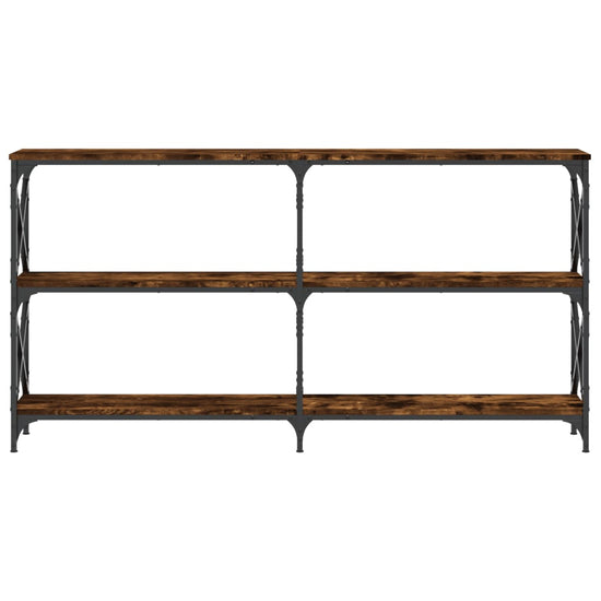 Wandtafel 200x28x80,5 cm bewerkt hout gerookt eikenkleurig MeubelReus