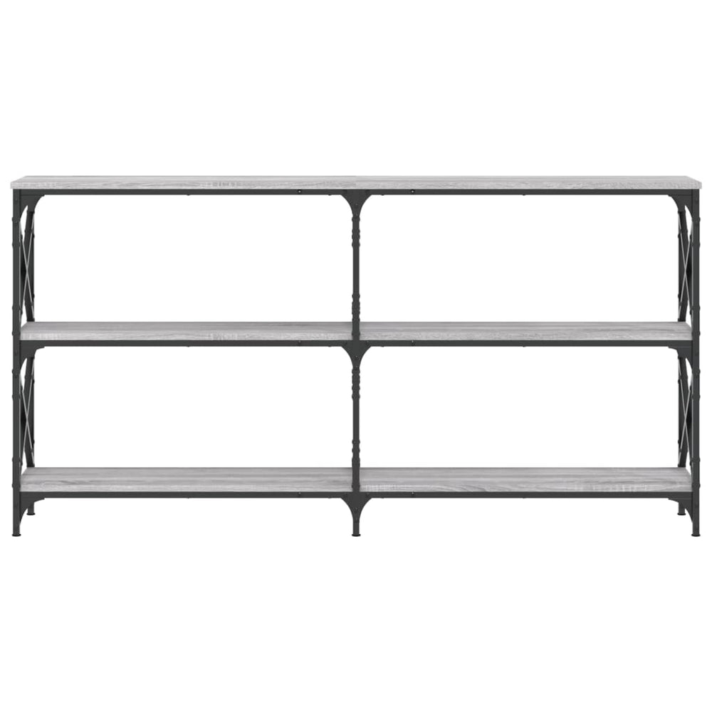 Wandtafel 200x28x80,5 cm bewerkt hout grijs sonoma eikenkleurig MeubelReus