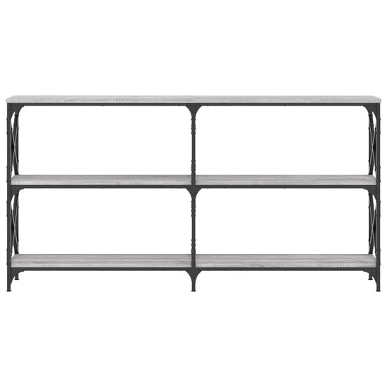 Wandtafel 200x28x80,5 cm bewerkt hout grijs sonoma eikenkleurig MeubelReus