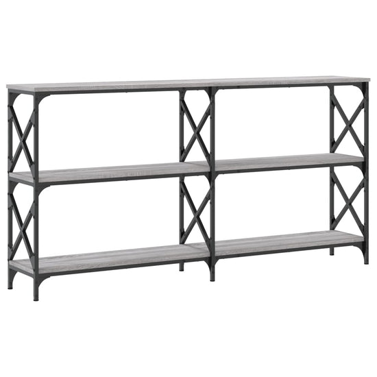 Wandtafel 200x28x80,5 cm bewerkt hout grijs sonoma eikenkleurig MeubelReus