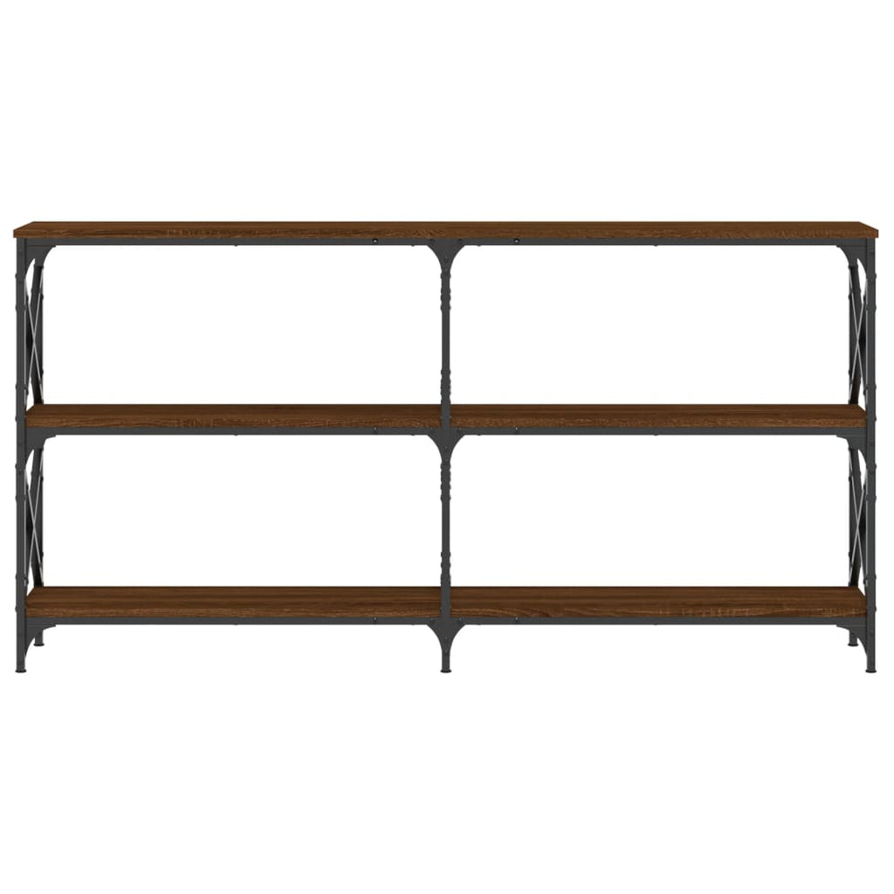 Wandtafel 200x28x80,5 cm bewerkt hout bruin eikenkleur MeubelReus