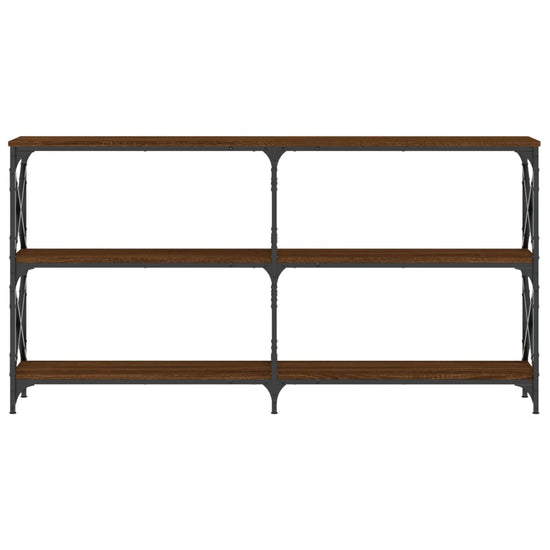 Wandtafel 200x28x80,5 cm bewerkt hout bruin eikenkleur MeubelReus