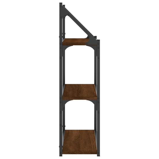 Wandrek 3-laags 60x21x78,5 cm bewerkt hout bruin eikenkleur MeubelReus