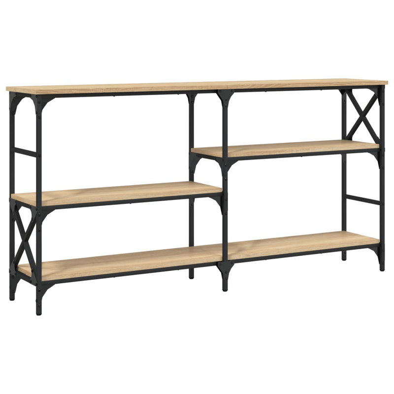 Wandtafel 150x29x76,5 cm bewerkt hout sonoma eikenkleurig MeubelReus