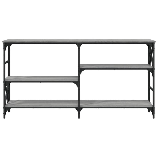 Wandtafel 150x29x76,5 cm bewerkt hout grijs sonoma eikenkleurig MeubelReus