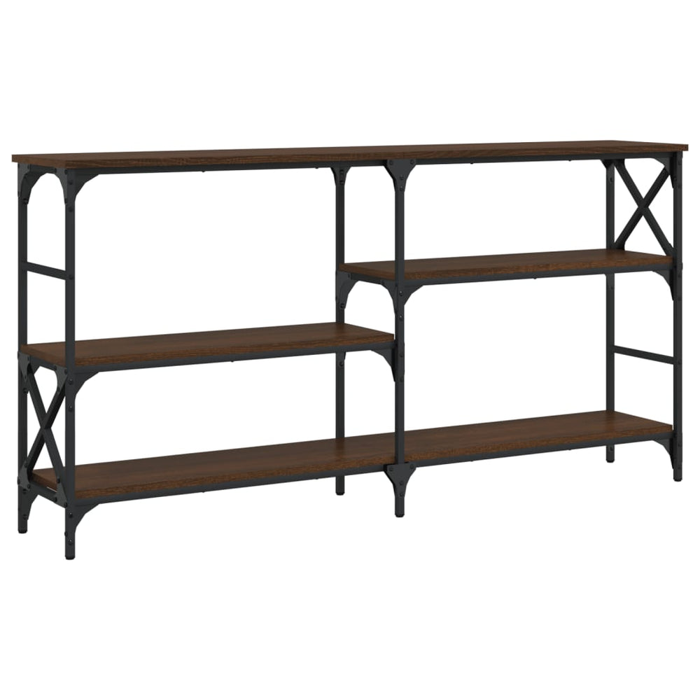 Wandtafel 150x29x76,5 cm bewerkt hout bruin eikenkleur MeubelReus