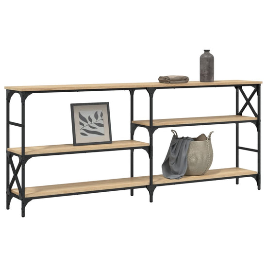 Wandtafel 180x29x76,5 cm bewerkt hout sonoma eikenkleurig MeubelReus
