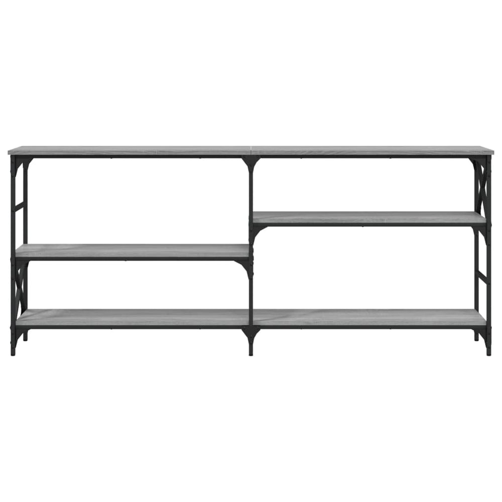 Wandtafel 180x29x76,5 cm bewerkt hout grijs sonoma eikenkleurig MeubelReus