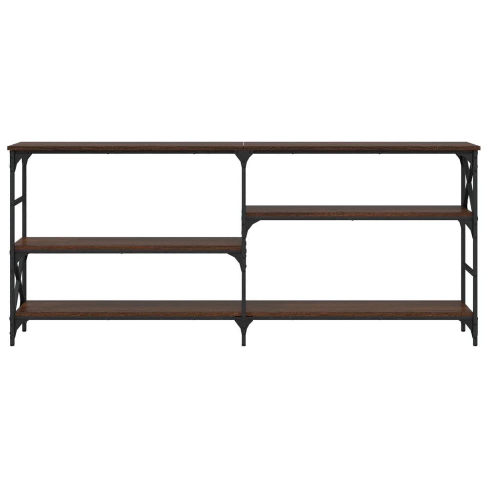 Wandtafel 180x29x76,5 cm bewerkt hout bruin eikenkleur MeubelReus