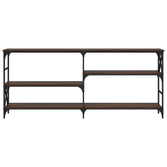 Wandtafel 180x29x76,5 cm bewerkt hout bruin eikenkleur MeubelReus