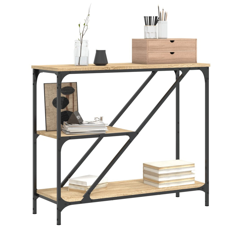 Wandtafel 88,5x30x75 cm bewerkt hout sonoma eikenkleurig MeubelReus