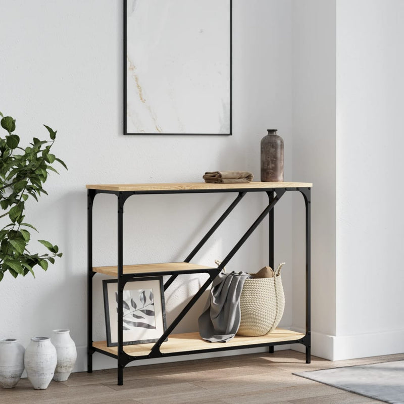 Wandtafel 88,5x30x75 cm bewerkt hout sonoma eikenkleurig MeubelReus