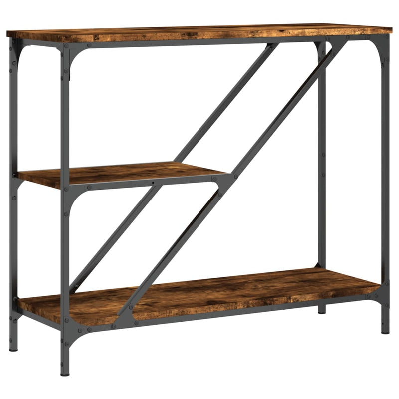 Wandtafel 88,5x30x75 cm bewerkt hout gerookt eikenkleurig MeubelReus