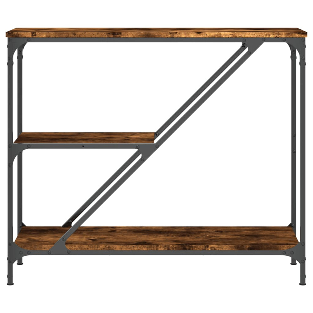 Wandtafel 88,5x30x75 cm bewerkt hout gerookt eikenkleurig MeubelReus