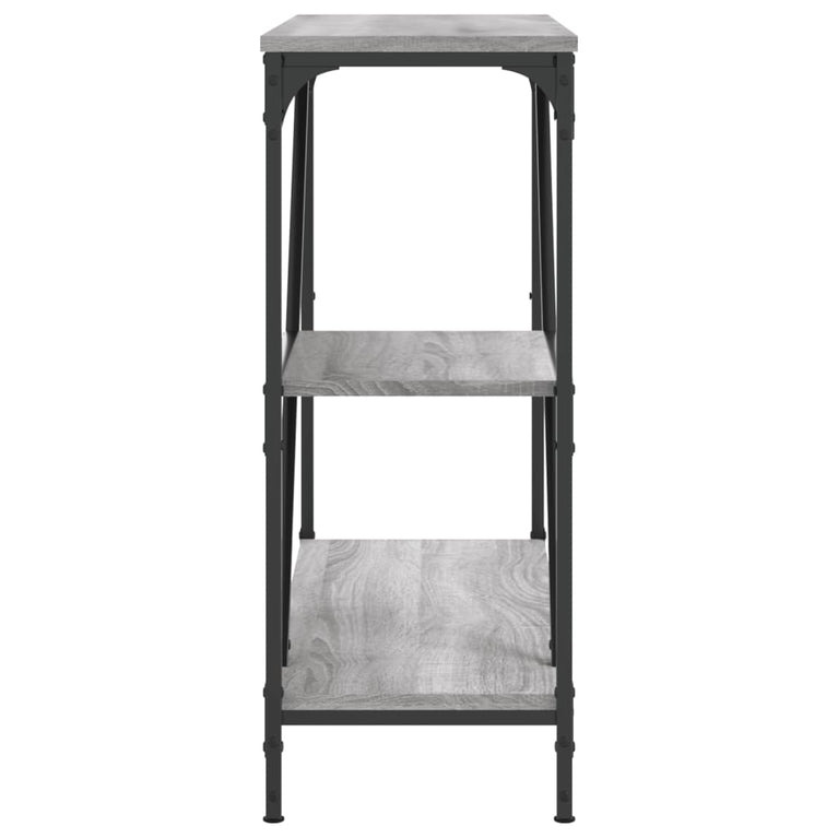 Wandtafel 88,5x30x75 cm bewerkt hout grijs sonoma eikenkleurig MeubelReus