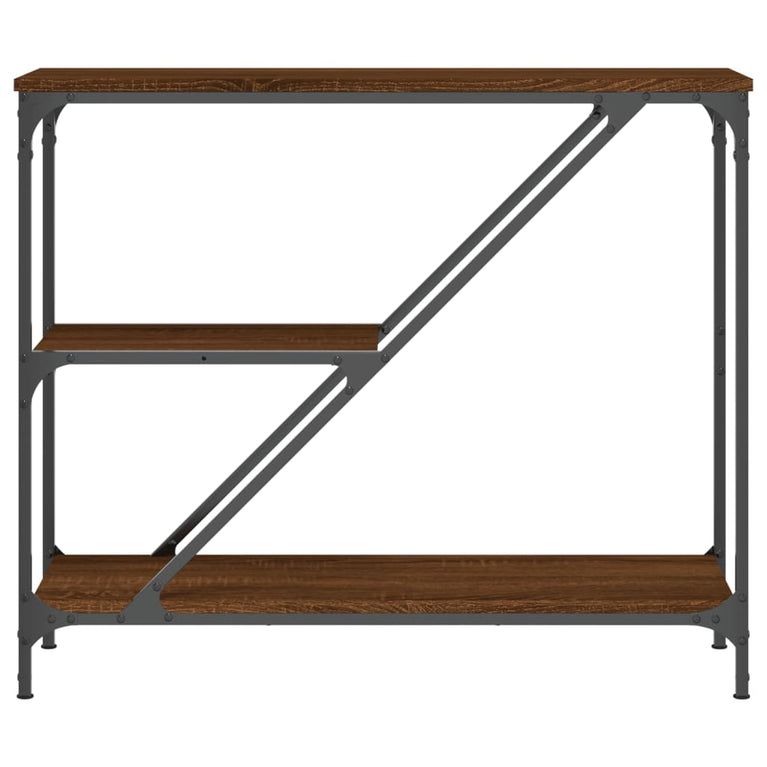Wandtafel 88,5x30x75 cm bewerkt hout bruin eikenkleur MeubelReus