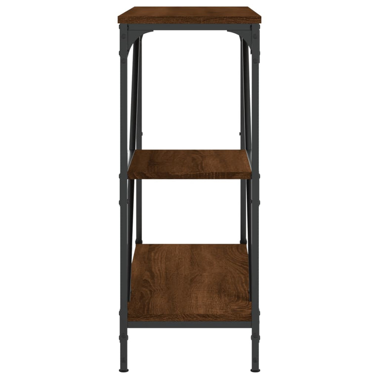 Wandtafel 88,5x30x75 cm bewerkt hout bruin eikenkleur MeubelReus