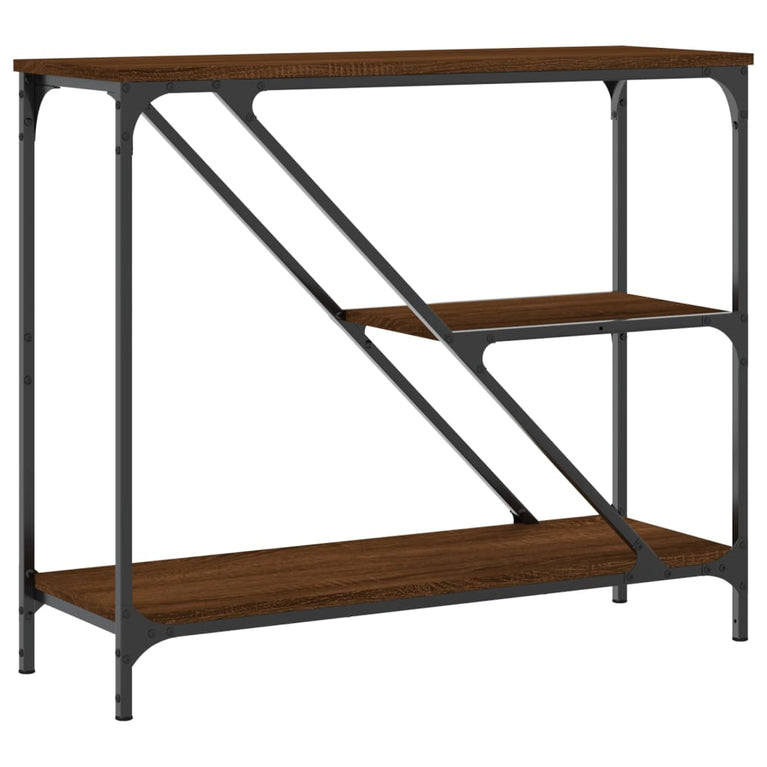 Wandtafel 88,5x30x75 cm bewerkt hout bruin eikenkleur MeubelReus