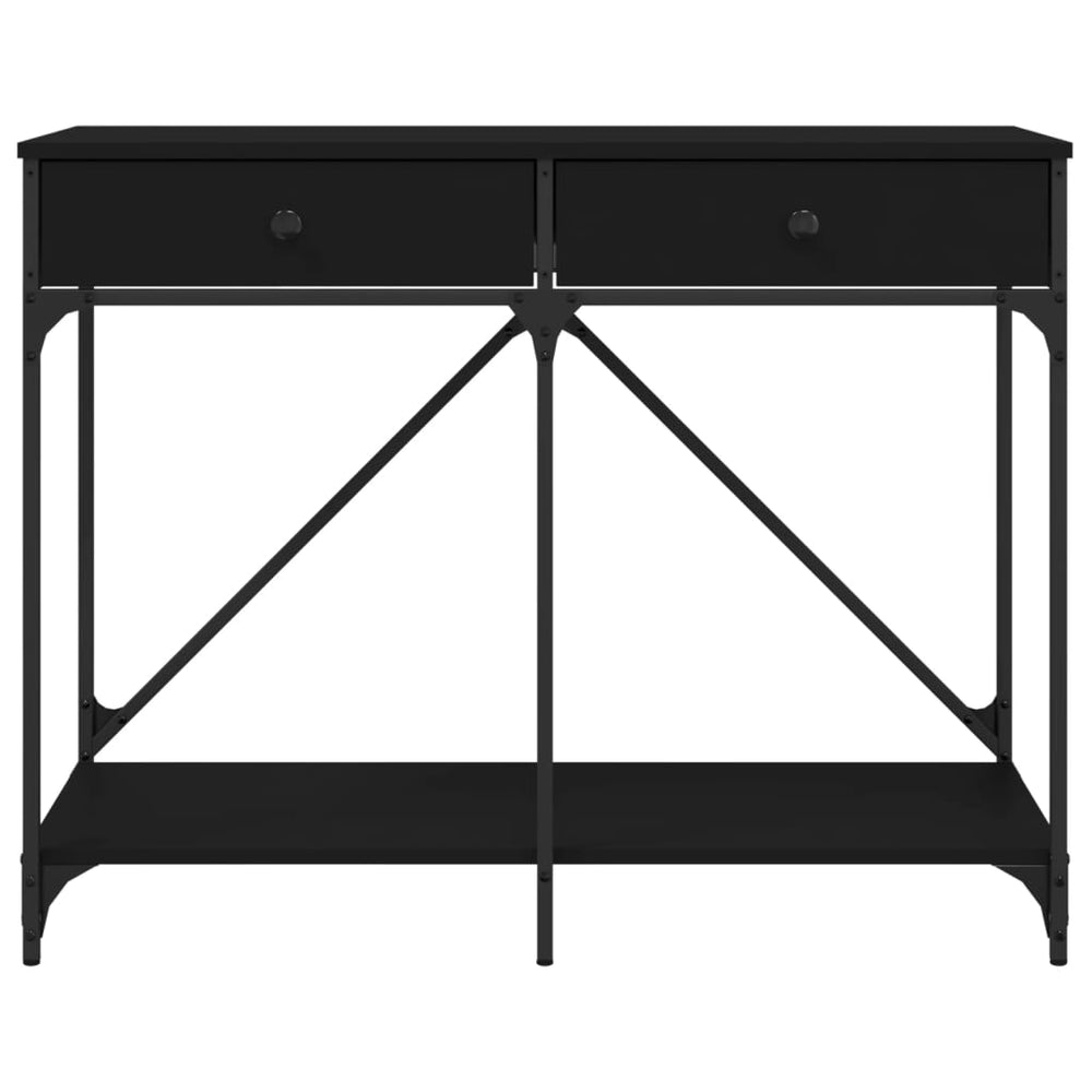 Wandtafel 100x39x78,5 cm bewerkt hout zwart MeubelReus