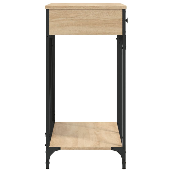 Wandtafel 100x39x78,5 cm bewerkt hout sonoma eikenkleurig MeubelReus
