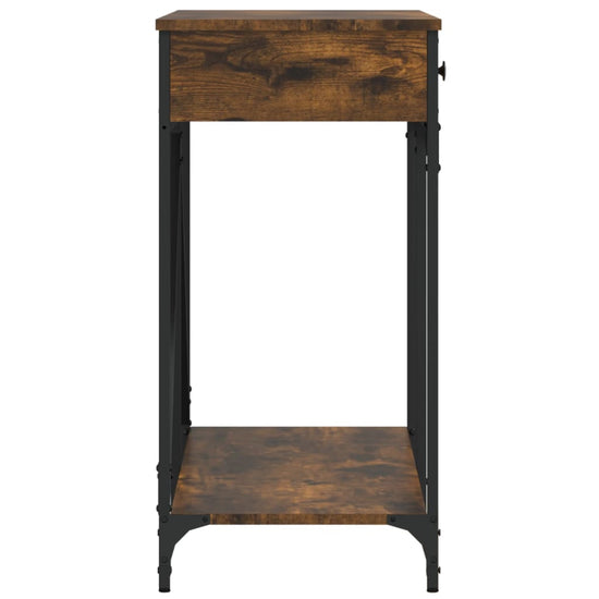 Wandtafel 100x39x78,5 cm bewerkt hout gerookt eikenkleurig MeubelReus