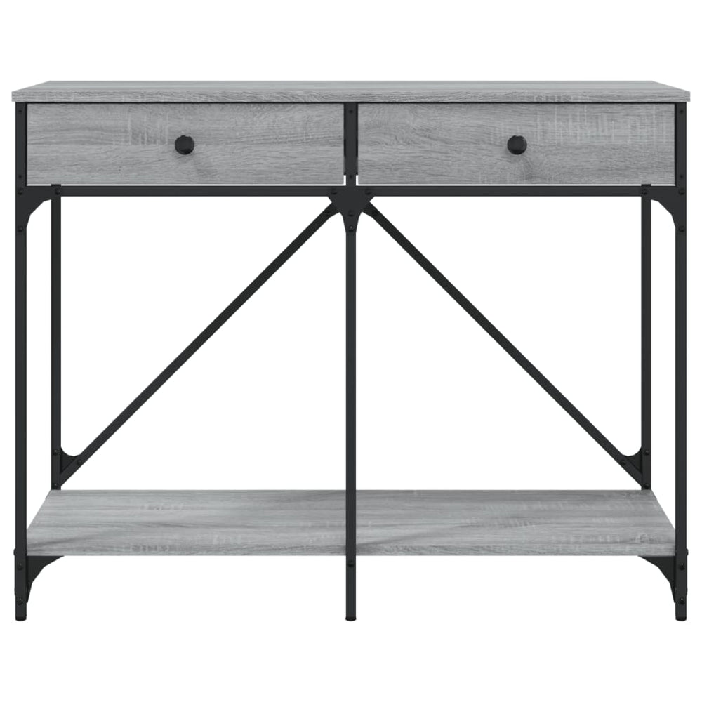 Wandtafel 100x39x78,5 cm bewerkt hout grijs sonoma eikenkleurig MeubelReus