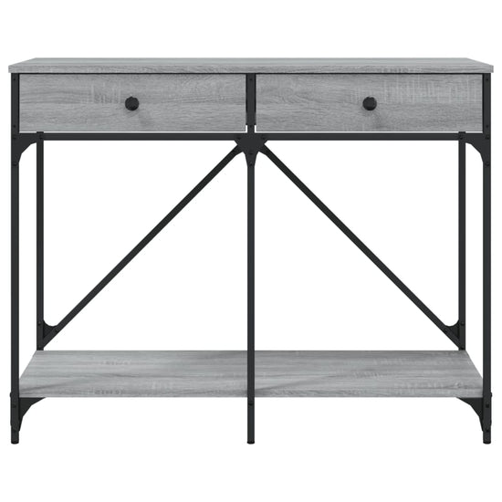 Wandtafel 100x39x78,5 cm bewerkt hout grijs sonoma eikenkleurig MeubelReus