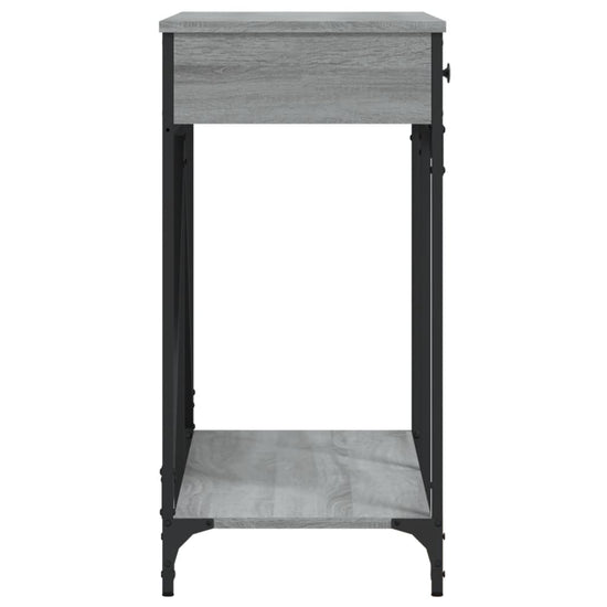 Wandtafel 100x39x78,5 cm bewerkt hout grijs sonoma eikenkleurig MeubelReus