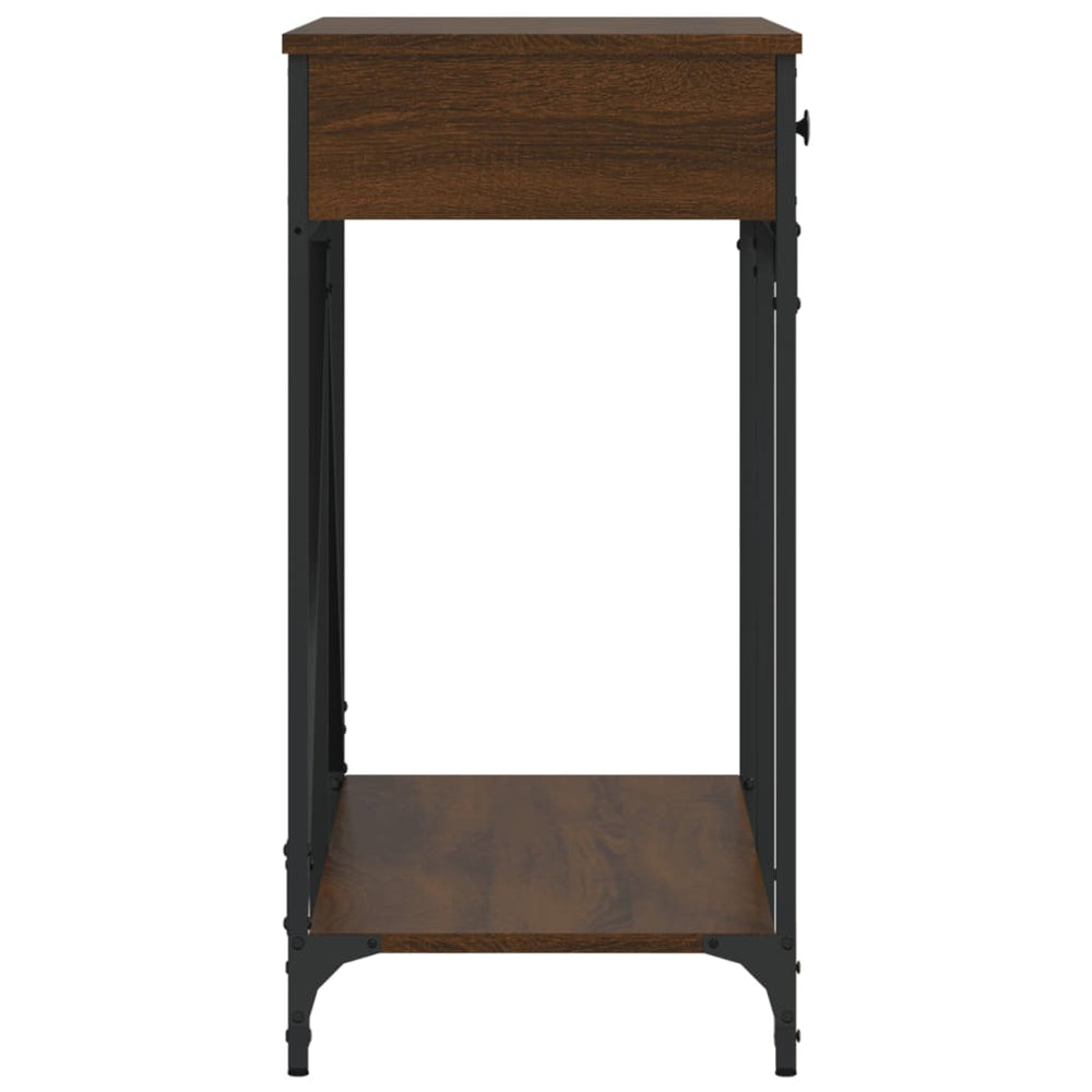 Wandtafel 100x39x78,5 cm bewerkt hout bruin eikenkleur MeubelReus