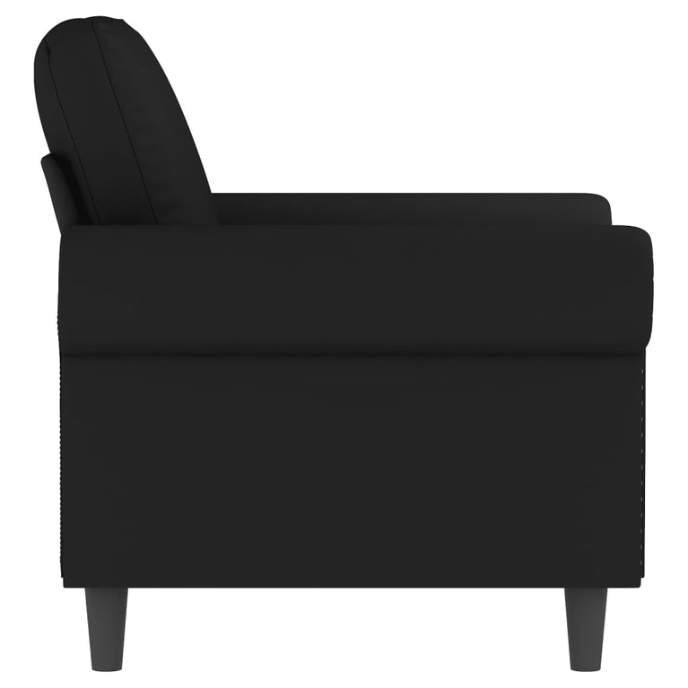 Fauteuil 60 cm fluweel zwart